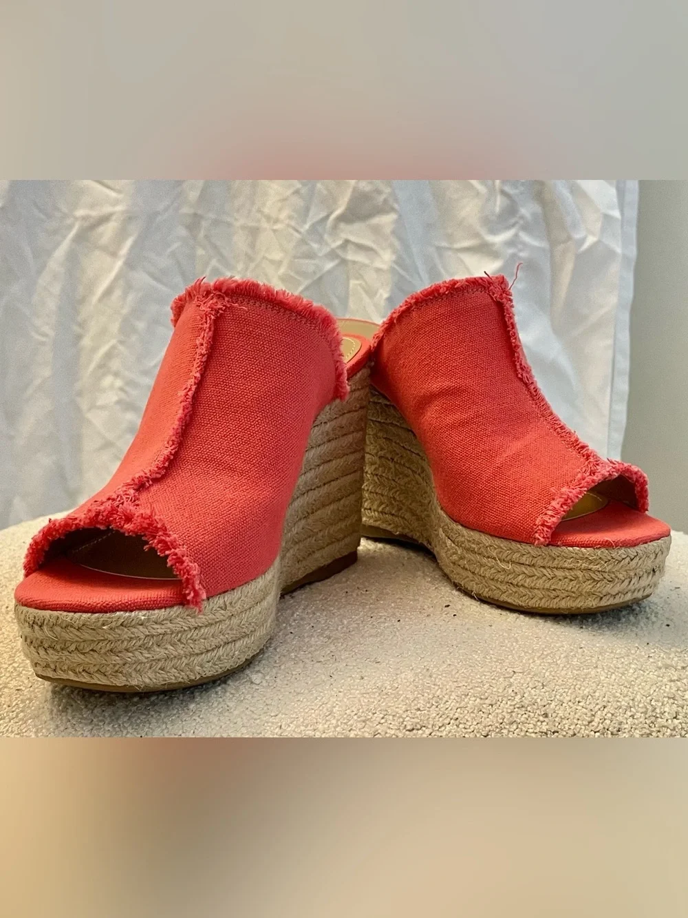 Nine West Women’s Coral Espadrille Wedge Slide Mules - never worn!